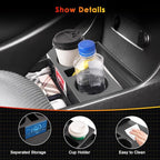 for 2024 Palisade Lower Console Organizer for 2023-2025 Hyundai Palisade SE/SEL/XRT/Limited/Calligraphy Under Console Tray Palisade Accessories (23-25 Palisade ABS Under Organizer w/Cup Holder)