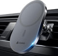andobil 2026 Upgraded for Magsafe Car Mount [Biggest Panel, Big Phone Friendly] 360° Rotation Magnetic Phone Holder for Car Vent Suitable for iPhone 17/16/15 Pro Max Samsung S25/S24 (Grey)