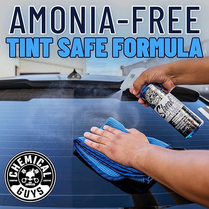 Chemical Guys Streak Free Window Cleaner – Ammonia-Free Glass Cleaner for Crystal Clear Clarity, Safe on Tint, Mirrors, Touch
