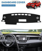 FIILINES Dash Cover for Toyota RAV4 2013-2018, Dashboard Mat Cover RAV4 Accessories Sunshade Nonslip Mesh Protector No Glare