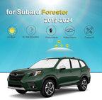 KMF 8pcs Thicken Sun Shades for Subaru Forester 2019-2024 Accessories, Full Car Window Covers Sunshade for Windshield Side Rear, UV Block and Blackout Privacy for Camping Outdoor