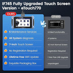 2026 BOSSCOMM eTouch770 OBD2 Scanner Upgraded from IF745 Code Reader, All-System OBD2 Scan Tool with 6 Resets, ABS Bleeding,