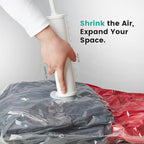20 Pack Vacuum Storage Bags, Plastic Space Saver Seal Bags (4 Jumbo/4 Large/4 Medium/4 Small/4 Roll) Compression for Clothes,