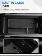 ELECFRESH 4PCS Center Console Organizer Tray for 2025 2026 Toyota Camry Accessories, Armrest Storage Box, Cup Holder, Wireless Charging Mat for Toyota Camry