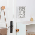Wooden Key Holder for Wall, Key Box Key Cabinet, Key Hooks Wall Mounted Key Hangers Rustic Decorative Key Rack with 6 Key Hoo