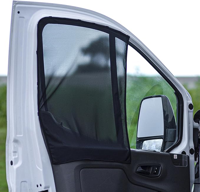 Magnetic Car Side Window Sunshade for Camper Vans Passenger Vans Front Window Shade for Driving Large Size Fit Benze Sprinter, Promaster Cargo Van, Ford Transit