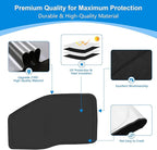 Front Side Window Sun Shade for 2017-2022 Fo-rd F250 F350 Super Duty Accessories 2Dr 4Dr Pickup, Foldable Window Sunshade Sun Visor Protector, Side Window Shades Sun Shield Blocks UV Rays Heat