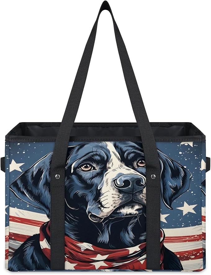 Reusable Grocery Bags Heavy Duty Shopping Bags Foldable Large Tote Bags with Long Handles & Hard Bottom