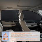 ZATOOTO Side Window Sun Shade - 4 Pack Car Window Covers 99% UV Light Block Car Curtains Magnetic Side Window Sun Shade Keeps Cooler for Breastfeeding, Taking a nap, Changing Clothes, Camping