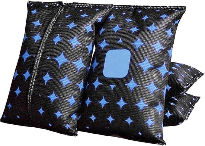 Car Dehumidifier Bags, 4 Pack Reusable Silicone Desiccant Bag with Color Indicator Silica Gel Packets for Windshield Fog &