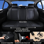 Coverado Car Seat Covers Full Set, Front Seat Cover and Back Seat Covers for Cars, Faux Leather Waterproof Seat Covers, Car S