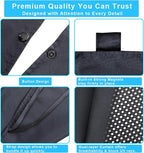 Ovege 2-Pack Magnetic Car Window Shades - Double Layer UV Protection for Side Windows | Privacy Sunshade Covers for Babies, Pets & Kids | Easy Install Car Curtains