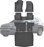 TPE Floor Mats & Cargo Liner for Jeep Compass 2017-2026 All Weather Car Floor Liners Fit Jeep Compass 2017-2026 Accessories Black
