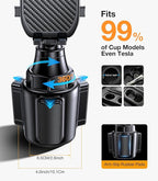 Coolpow Cup Holder Phone Holder for Car Phone Holder Cup Holder Phone Mount【Ultra Stable & Never Shake】 Phone Holders for You