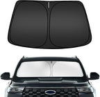 ARISMOTOR Windshield Sun Shade for Ford Explorer 2020-2025 2026, Custom Fit Foldable Front Window Sunshade Sun Visor Protector, Block UV Rays Keep Your Car Cooler