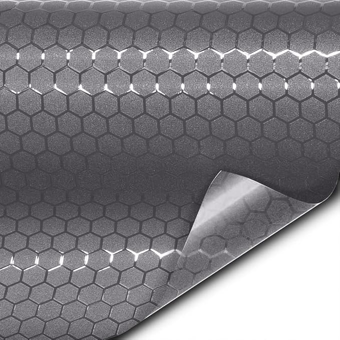 VViViD+ Honeycomb Matte Smoke Taillight Tint Bulk Vinyl Roll (25ft x 5ft)