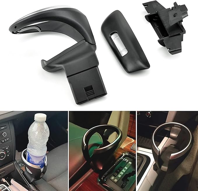 Removable Front Seat Cup Holder for BMW 135i 128i X1 E82 E88 E81 E82 E82e E87 E87n, Center Console Coffee Cup Drink Holder wi