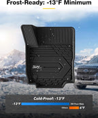 3W 2018-2023 2024 Chevy Equinox Floor Mats/GMC Terrain Floor Mats, TPE All Weather Custom Fit for Chevrolet Equinox/GMC Terrain Denali Accessories 1st and 2nd Row Full Set Car mats