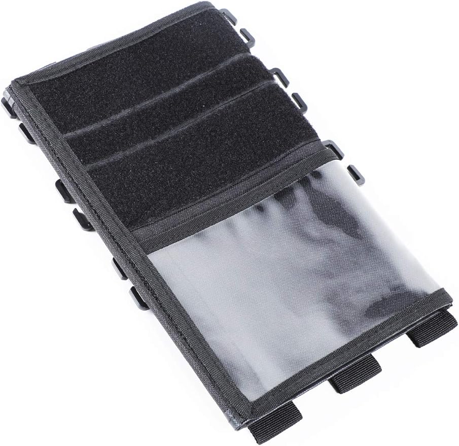 Savadicar Tactical Sun Visor Organizer Front Visor Storage Cover for 2007-2023 Jeep Wrangler JK JL & Gladiator JT, Interior Storage Accessories, Black, 1 PCS