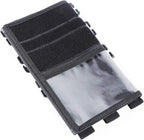 Savadicar Tactical Sun Visor Organizer Front Visor Storage Cover for 2007-2023 Jeep Wrangler JK JL & Gladiator JT, Interior Storage Accessories, Black, 1 PCS