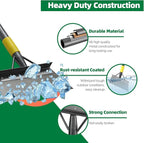 Floor Scraper Long Handle - Ice Removal Tool, Multifunctional Garden Cleaning Flat Shovel, 74" Weed Scraper Heavy Duty Sharp Blade for Lawn Edging,Sidewalk Weeding,Driveway Steps Snow Shovel