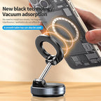 Vacuum Magnetic Phone Holder for Car Phone Holder 360° Adjustable Car Phone Mount for Magsafe Cell Phone Holders for Your Car for iPhone 16 Pro Max 15 14 13 12 Plus & Android (Black)