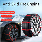 20 PCS Universal Emergency Tire Chains, Adjustable Plastic Anti-skid Ties, zip tie snow chains for Most Cars, SUV Trucks, zip