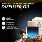 Car Air Freshener 50ML (1.7 FL OZ) Car Air Fresheners Diffuser, Amber Vanilla Fragrance Oil Car Air Freshner, 180+ days Long 