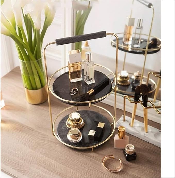 Makeup Organizer Vanity Desktop Cosmetic Storage Box Skin Care Products Dressing Table Makeup Organizer Multi-Function Make O