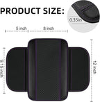 NBTEPEM 10 Pcs Car Floor Mats Full Set Car Accessories, Microfiber Leather Steering Wheel Covers 14.5-15 inch, Center Console Cover, Seat Belt Pads, Cup Coasters, Universal Interior Decor(Purple)