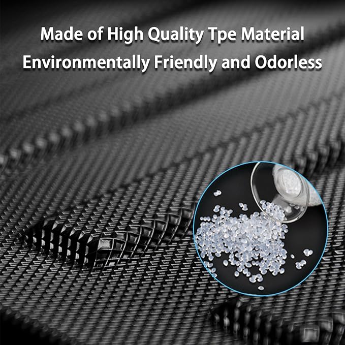 All Weather Floor Mats for 2011-2023 Chrysler 300-RWD & 2011-2022 Dodge Charger, Rubber Heavy Duty Non Slip Floor Liners, Car Mats Full Set 1st & 2nd Rows Maximum Coverage