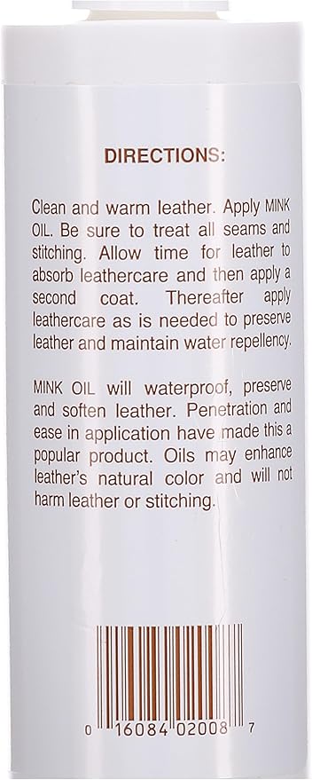 Bee Natural Mink Oil Clear, 8 oz