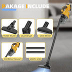Cordless Vacuum for DE-Walt 20V Battery, 5-in-1 Handheld Electric Vacuum Cleaner with 500W Powerful Motor, 46 CFM Portable Ha