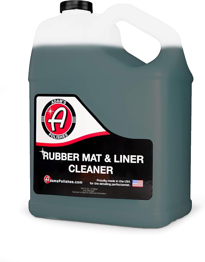Adam's Polishes Rubber Mat & Liner Cleaner (Gallon) Protectant & Rubber Floor Mat Cleaning Solution for Car Detailing, Deep C