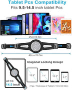 woleyi Car Headrest Large Tablet Mount, Heavy Duty Ultra Stable Car Back Seat Tablet Holder, Compatible iPad Pro 13/Air, Samsung Galaxy Tabs, Surface Pro/Go, Fire HD and More 9.5-14.5" Tablets