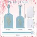 Amylove Bulk Luggage Tags Wedding Favors Adventure Begins Luggage Tags for Guests Travel Tag for Suitcase Bridal Gift 24 Pack