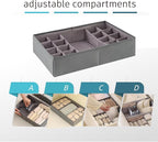 Drawer Organizer Clothes, Adjustable Dividers and Can Change the Size of the Dividers According , Can be Used in the Bedroom,