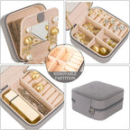 KElofoN 5 packTravel jewelry case Travel jewelry box Travel Jewelry Organizer Small Jewelry Organizer Box for Girls Women wit
