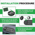 New Multifunctional Anti-Slip Rubber Pad, 4-in-1 Car Universal Dashboard Pad, 360° Rotatable Car Non-Slip Phone Pad w/Tempora