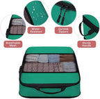 SDGFUI 6 PCS Set Compression Packing Cubes for Travel, Lightweight Packing Organizer Bags Travel Essentials for Carry On, Sui