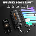 ASPERX Car Jump Starter, 4000A Peak Battery Starter for All Gas or 10.0L Diesel Engines, 12V Battery Starter, Jump Box with
