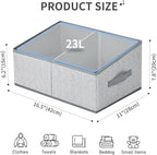 DIMJ Trapezoid Storage Bins for clothes - 4 Packs Closet Organizers and Storage Baskets, Foldable Closet Baskets with Handles