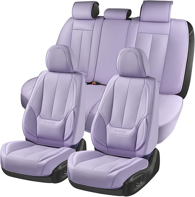 Coverado Car Seat Covers Full Set, Seat Covers for Cars, Car Seat Covers Front Seats and Back Car Seat Protector Waterproof, 