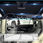 KMF 8pcs Thicken Sun Shades Custom Fit for Subaru Crosstrek 2013-2017 Accessories, Full Window Privacy Car Window Covers Sunshade for Windshield Side Rear, UV Block and Blackout for Camping Outdoor
