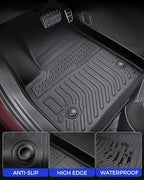 All Weather Floor Mats Cargo Liner for Chevrolet Chevy Blazer 2025 2024-2019 (Gas Only) Waterproof Nonslip Rubber for Base/L/LS/LT/Premier/RS Accessories 2023 2022 2021 2020 Car Rug Cover Protector