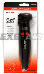 EXELAIR by Milton (EX999004) 4-in-1 Digital Tire Gauge Auto Emergency Tool