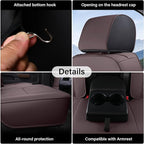 Coverado Chevy Silverado Seat Covers, Faux Leather Seat Covers Fit for Chevy Silverado GMC Sierra 2007-2026 1500, 2015-2026 2