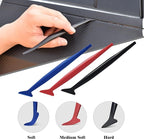Zanch Car Wrapping Flexible Micro Squeegee/Curves Slot Tint Tool,Complete Tools for Automotive Vinyl Wrap Film Installation -