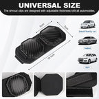 Double Clip Sunglasses Holder for Car Visor with Carbon Fiber Pattern,Magnetic PU Leather Auto Visor Sunglass Clip,Vehicle Visor Organizer,Hanging Eyeglasses Clip