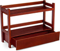 Sorbus Bamboo Bathroom Counter Organizer – 2-Tier Shelf with Hidden Drawer for Vanity, Matcha Station, Bathroom Sink Organize